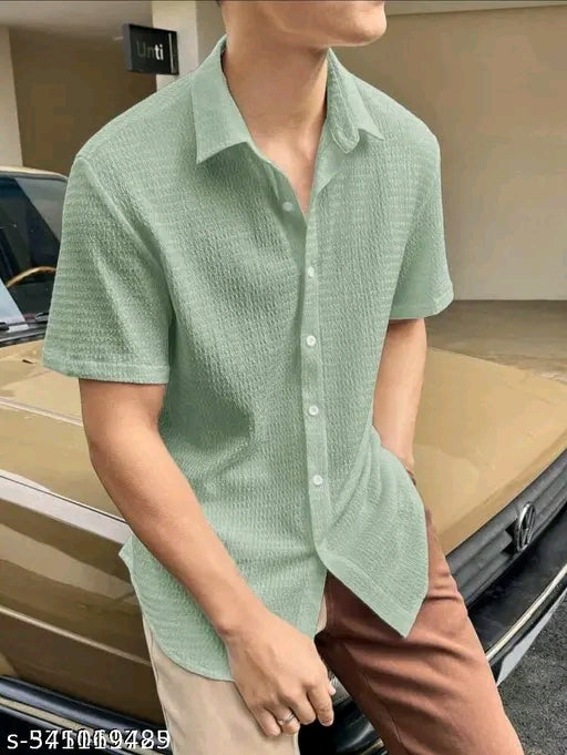 Fancy Modern Men Shirts* Fabric: Popcorn