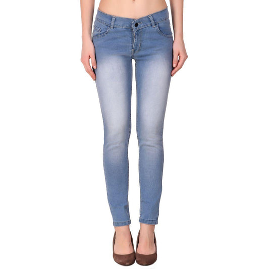 Women's Denim Slim Fit Mid-Waist Jeans